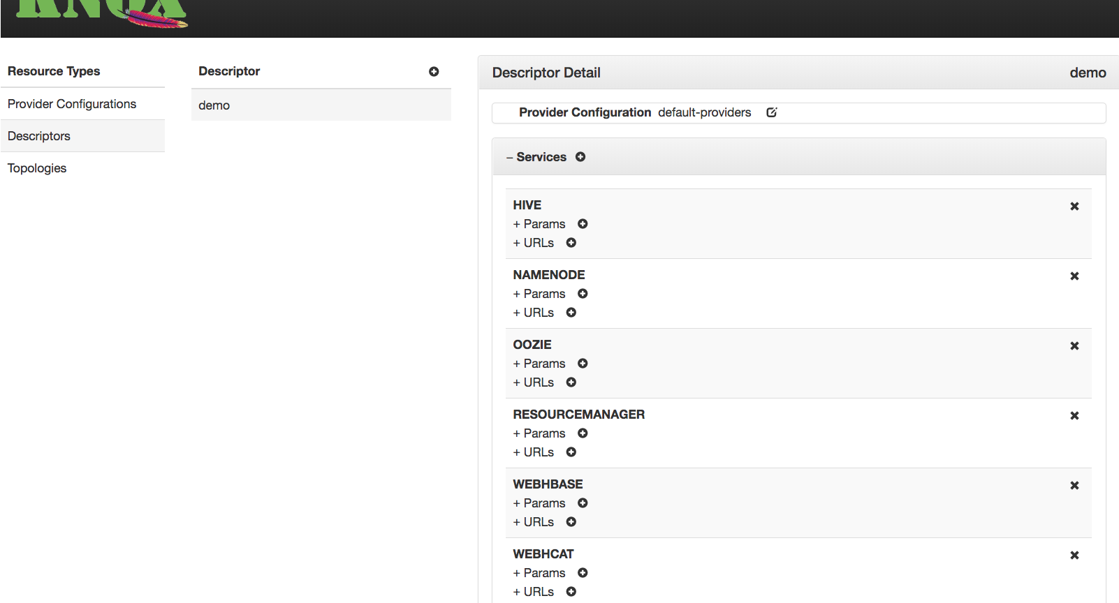 Descriptor Edit View