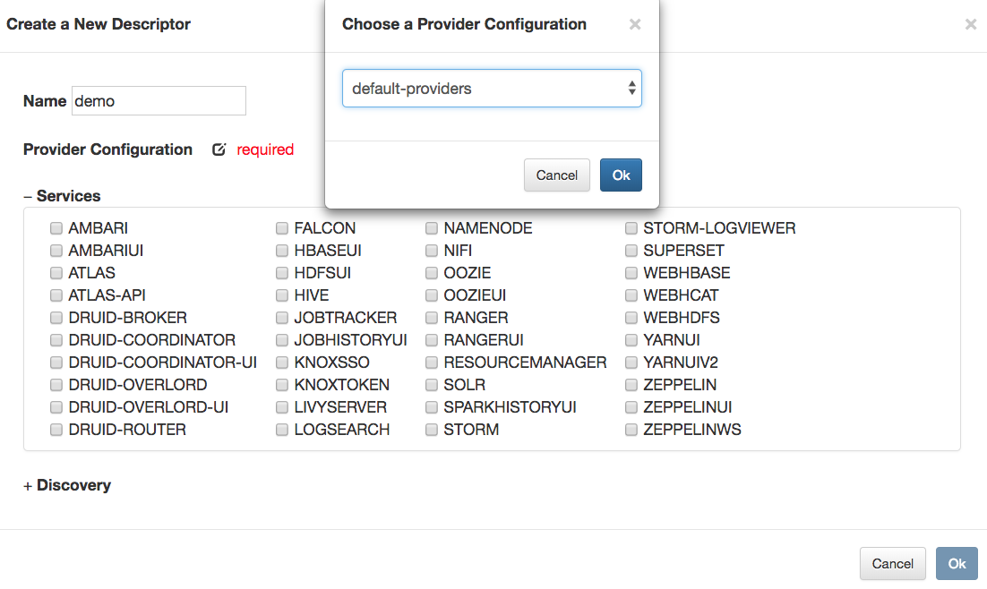 Provider Configuration Selection