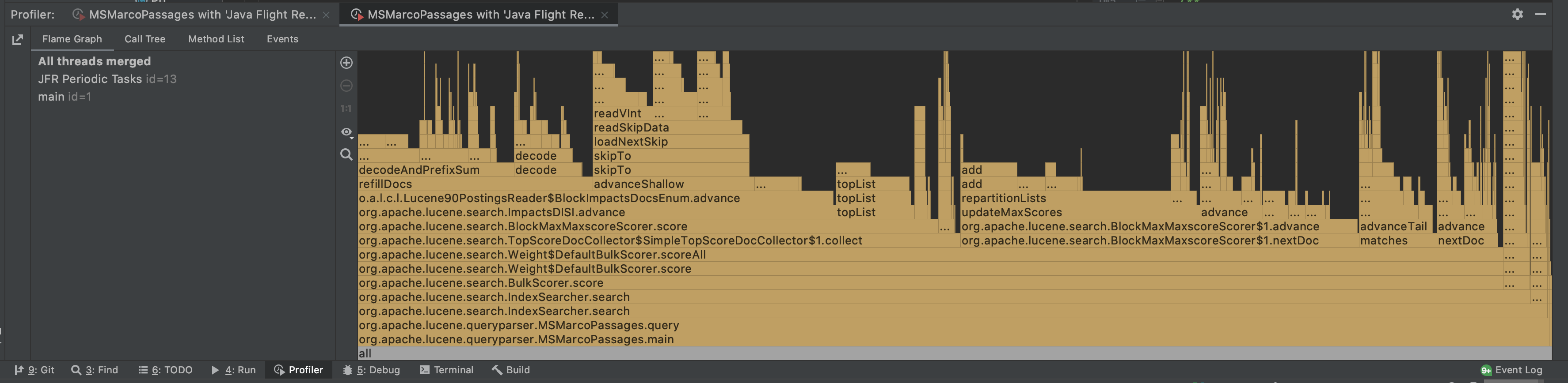 JFR result for BMM scorer with optimizations May 22.png